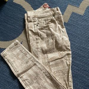 Lucky brand patterned jeans